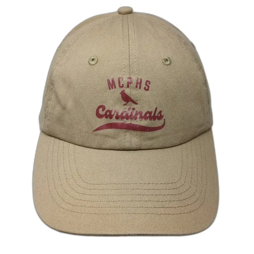 Koozier Baseball Cap Brown One Size MCPHS Cardinals Embroidered Slideback Hat
